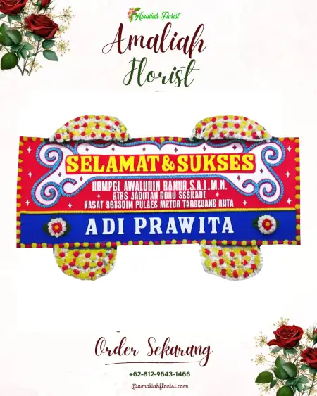 Papan Bunga Ucapan Selamat Sidobogem