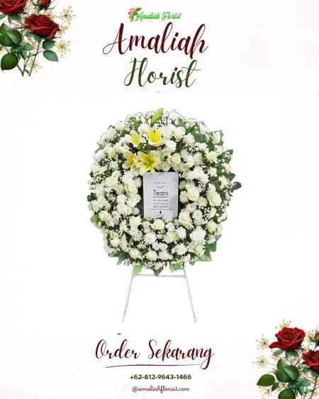Krans Bunga Duka Sidobogem